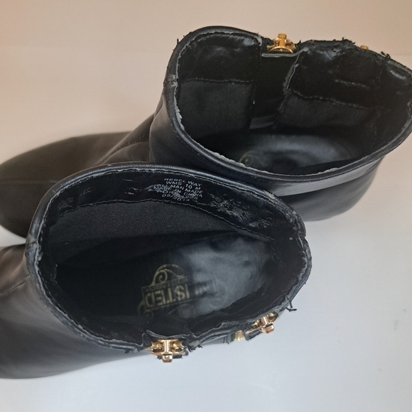 Unlisted Black Ankle Booties with Zipper Detail Size 10 B3 - Picture 2 of 9